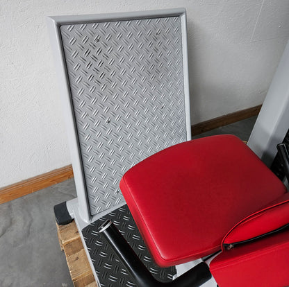 Dr. Wolff Leg Press 806 Variant XS - extra space-saving design, similar to functional press, device from prevention park, frame color silver, used - refurbished condition