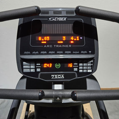 Cybex Arc Trainer 750A Lower Body, cross trainer, elliptical trainer with height-adjustable ramp, stepper, LED display, frame color anthracite, used - refurbished condition