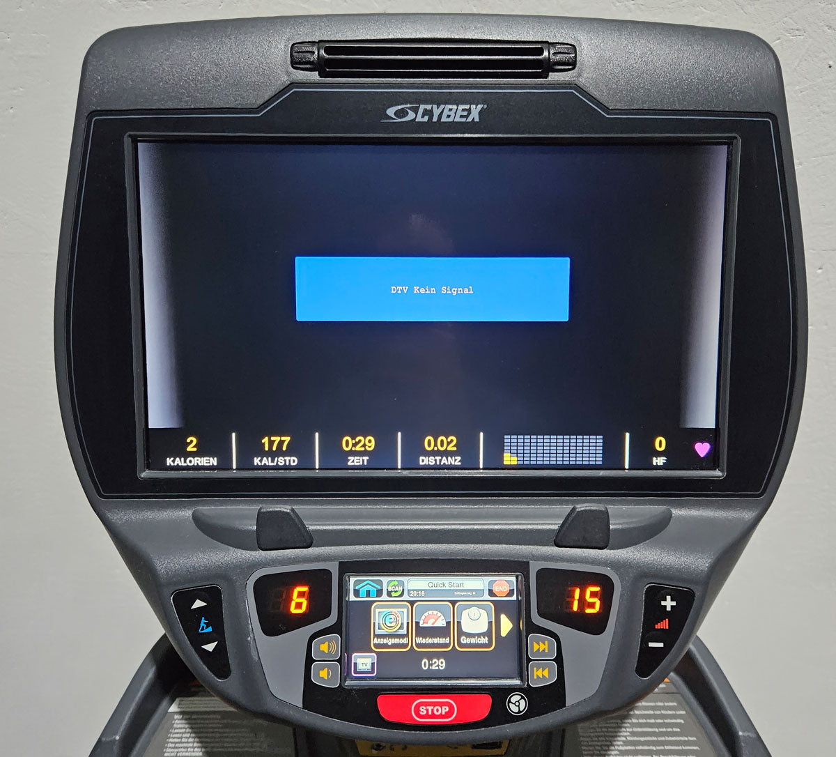 Cybex Arc Trainer 772AT Total Body, cross trainer, elliptical trainer with height-adjustable ramp, stepper, touch display with TV, frame color anthracite, used - refurbished condition