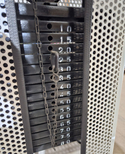 Panatta 2 Geräte im Set = Abduktoren und Adduktorenmaschine, Rahmen Weiß, Oldschool Bodybuilding Kraftgeräte, Fit 2000 Serie, gebraucht mit Gebrauchsspuren