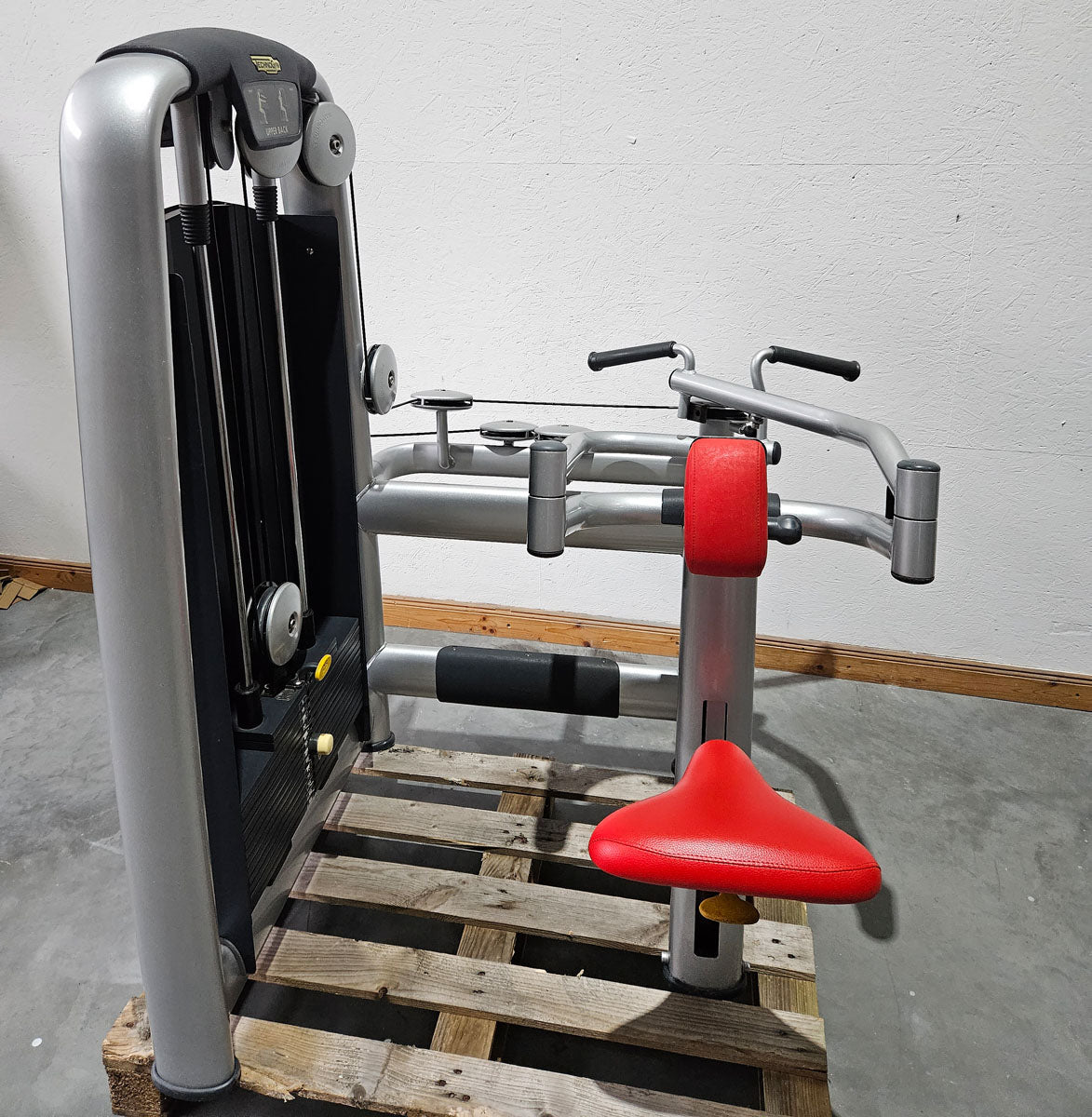 TechnoGym 18 Kraftgeräte im Set, Selection Line, Strength Machines with Stack Weight, Polster Rot, gebraucht - überholter Zustand