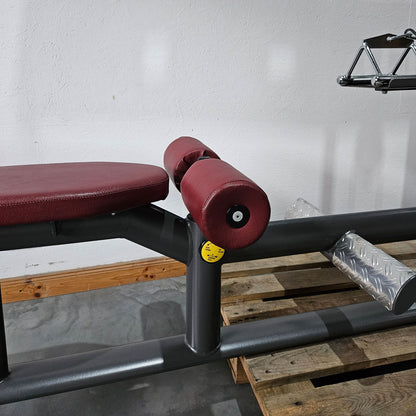 Latzug und Rudern Long Pulley 2 in 1 Kombigerät, Lat-, Ruderzug (Kombigerät) T 492b, Teuwsen Sportgeräte, Rahmen Anthrazit, gebraucht - überholter Zustand