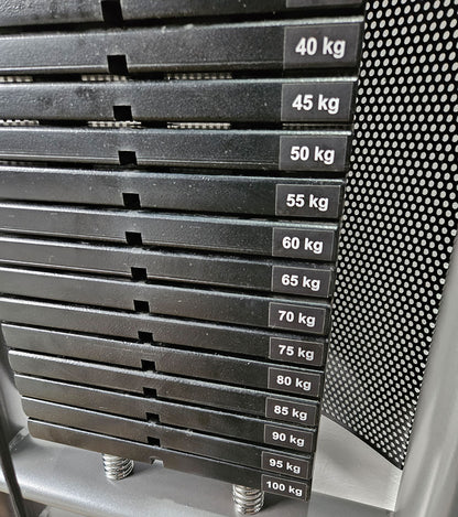Latzug und Rudern Long Pulley 2 in 1 Kombigerät, Lat-, Ruderzug (Kombigerät) T 492b, Teuwsen Sportgeräte, Rahmen Anthrazit, gebraucht - überholter Zustand