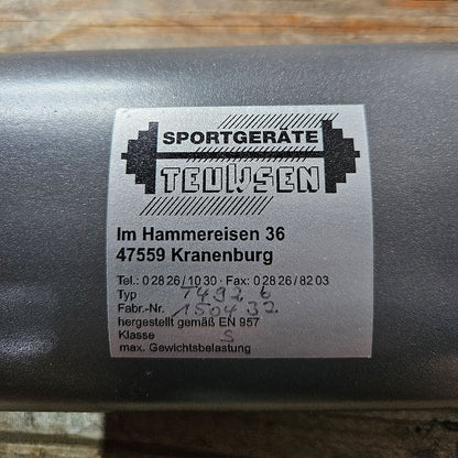Latzug und Rudern Long Pulley 2 in 1 Kombigerät, Lat-, Ruderzug (Kombigerät) T 492b, Teuwsen Sportgeräte, Rahmen Anthrazit, gebraucht - überholter Zustand