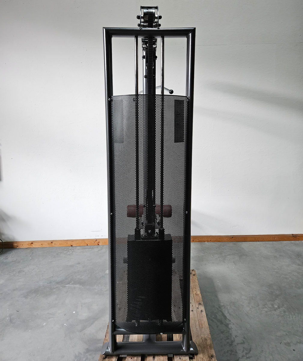 Latzug und Rudern Long Pulley 2 in 1 Kombigerät, Lat-, Ruderzug (Kombigerät) T 492b, Teuwsen Sportgeräte, Rahmen Anthrazit, gebraucht - überholter Zustand