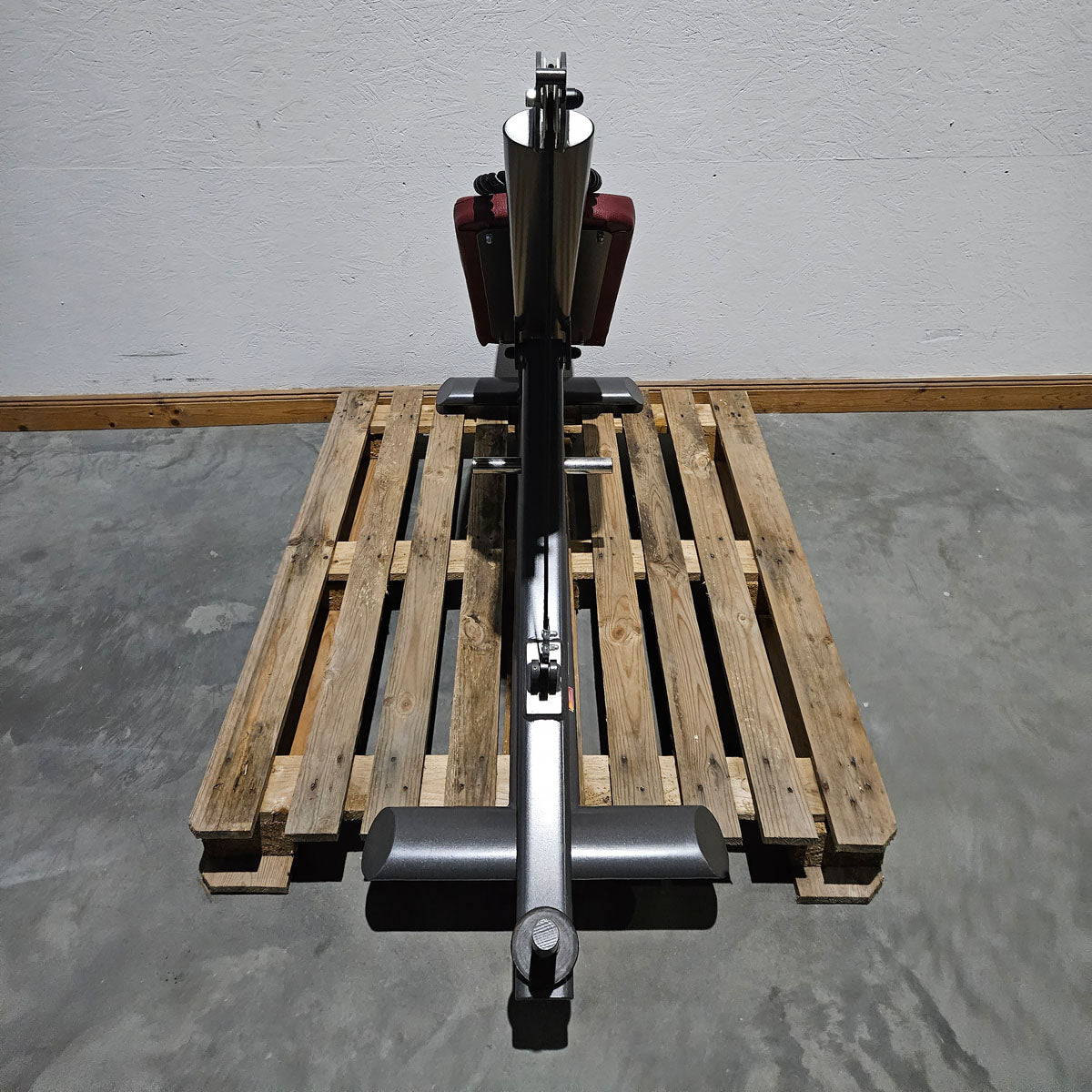Bauchmaschine Plate loaded,  Bauchbank, Sit Up Ab Crunch Bench, Crunchstuhl T 500, Teuwsen Sportgerät, Rahmenfarbe Anthrazit, gebrauchter - überholter Zustand