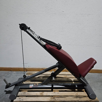 Bauchmaschine Plate loaded,  Bauchbank, Sit Up Ab Crunch Bench, Crunchstuhl T 500, Teuwsen Sportgerät, Rahmenfarbe Anthrazit, gebrauchter - überholter Zustand