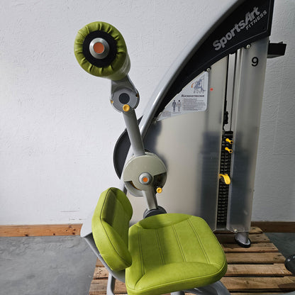 SportsArt Back Extension Machine S932 A932 N932, Back Extension, Hyperextension Machine, Frame Color Silver, Used - Refurbished Condition