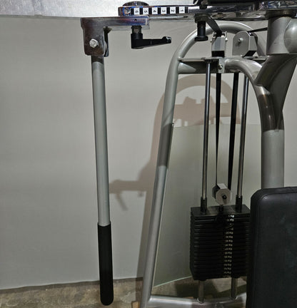 AS Sport bzw Proxowell Butterfly und Reverse, 2 in 1 KOMBIMASCHINE, Brust-Haltungsstabilisator, Rahmenfarbe Silber, gebraucht - überholter Zustand