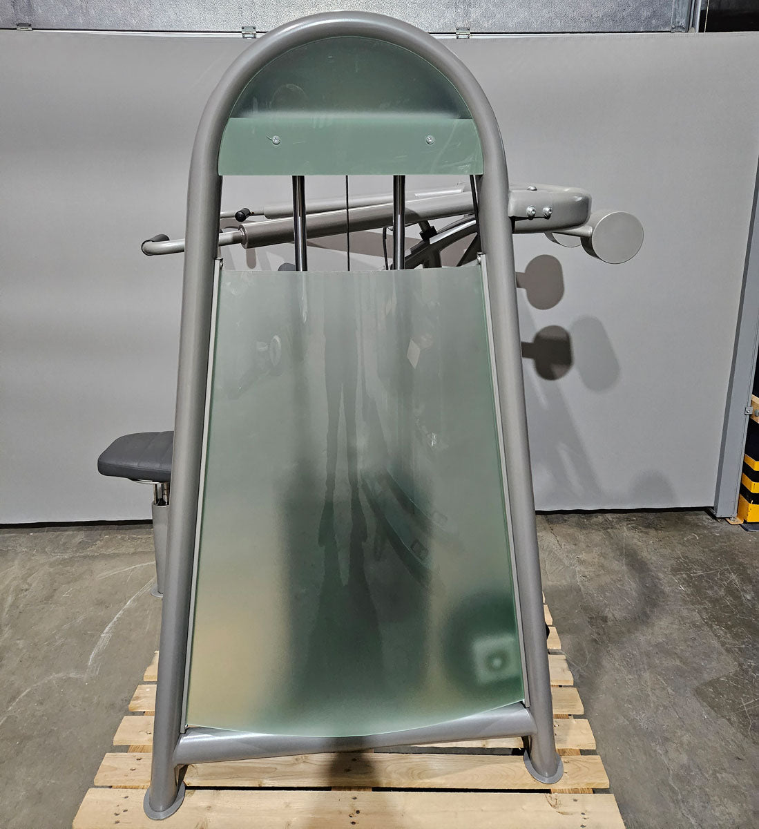 AS Sport bzw Proxowell Schulterpresse, Shoulder Press, Overhead Press, Rahmenfarbe Silber,  gebraucht - überholter Zustand