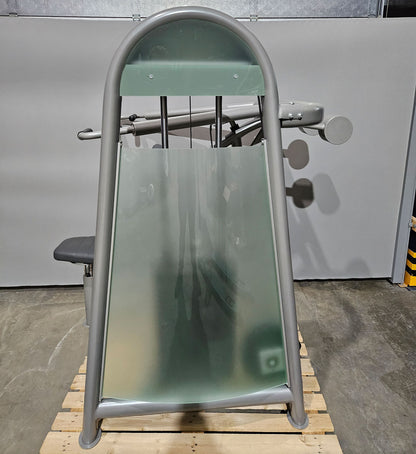 AS Sport bzw Proxowell Schulterpresse, Shoulder Press, Overhead Press, Rahmenfarbe Silber,  gebraucht - überholter Zustand