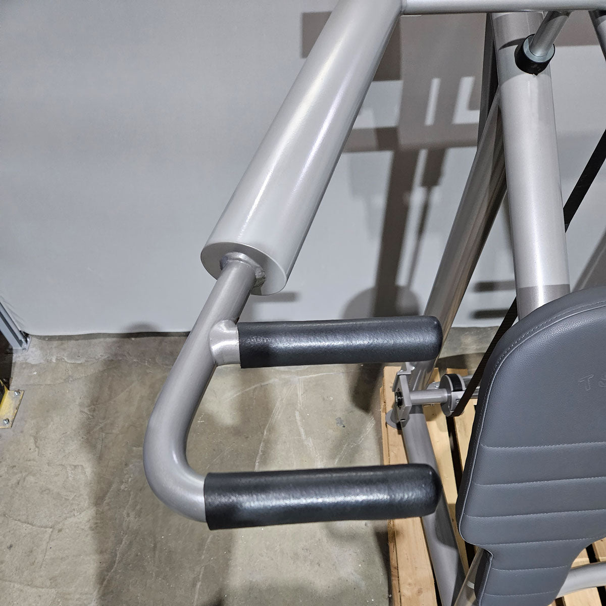 AS Sport bzw Proxowell Schulterpresse, Shoulder Press, Overhead Press, Rahmenfarbe Silber,  gebraucht - überholter Zustand