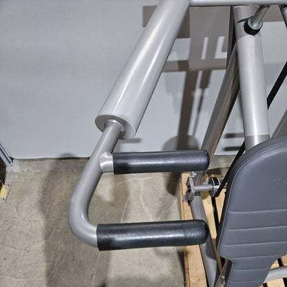 AS Sport bzw Proxowell Schulterpresse, Shoulder Press, Overhead Press, Rahmenfarbe Silber,  gebraucht - überholter Zustand
