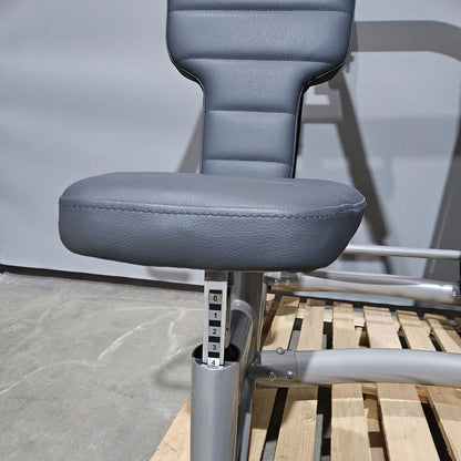 AS Sport bzw Proxowell Schulterpresse, Shoulder Press, Overhead Press, Rahmenfarbe Silber,  gebraucht - überholter Zustand
