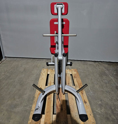 Dr. Wolff Cervex 506, cervical spine trainer, frame color silver, padding red, used - refurbished condition