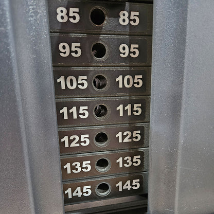 Life Fitness Bankdrücken, ChestPress, Brustpresse, Bankdrückmaschine, 145kg Gewichtsblock, Signature Series, Rahmenfarbe Silber, gebraucht - überholter Zustand