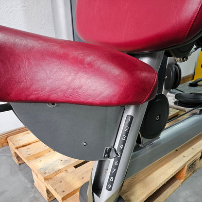 Life Fitness Bankdrücken, ChestPress, Brustpresse, Bankdrückmaschine, 145kg Gewichtsblock, Signature Series, Rahmenfarbe Silber, gebraucht - überholter Zustand