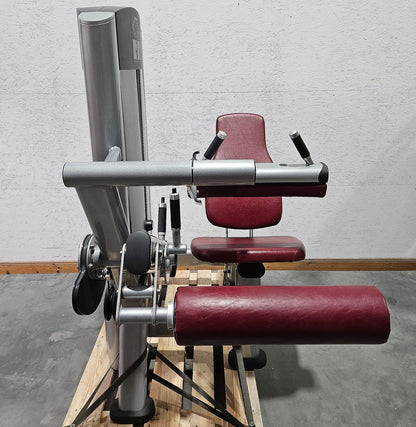Life Fitness Seated Leg Curl, Signature Series, 135kg Weight Block, Silver Frame, Used - Refurbished Condition