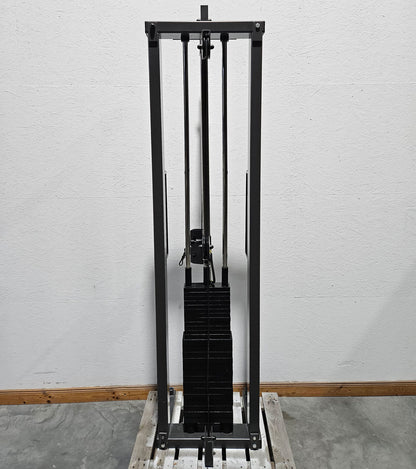 Cable pulley height adjustable, cable pulley, pulling device 100 kg, Teuwsen Sportgeräte, frame anthracite, used - tested condition