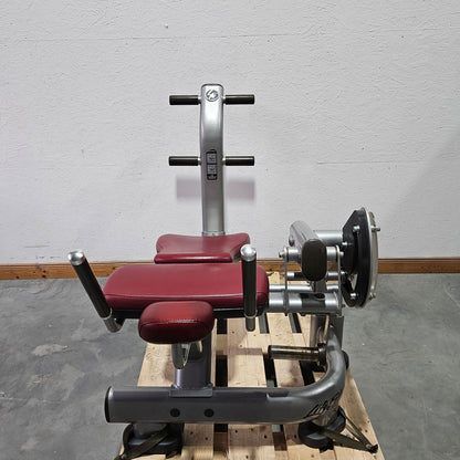 Life Fitness Bauchmaschine, Bauchbank, Ab Crunch Bench- Plate loaded SABB, Signature Serie, Rahmenfarbe Silber, gebrauchter - überholter Zustand