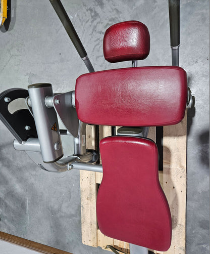 Life Fitness Bauchmaschine, Bauchbank, Ab Crunch Bench- Plate loaded SABB, Signature Serie, Rahmenfarbe Silber, gebrauchter - überholter Zustand
