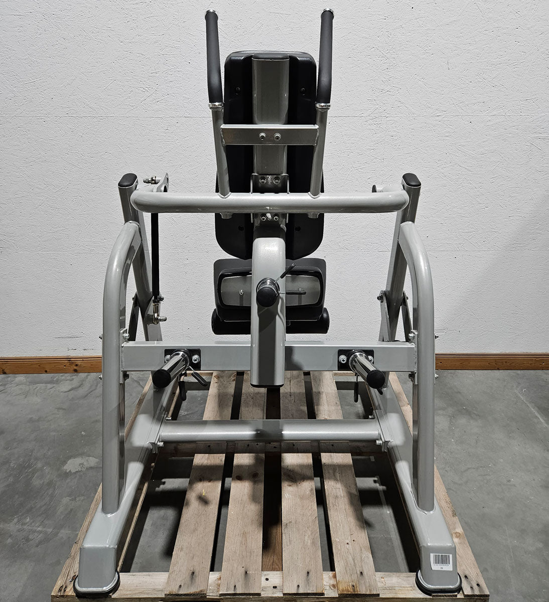 DankSport Bauchmaschine, Plate loaded Kraftgerät, Abdominal Crunch, Abs Machine, Rotation möglich - Rahmen Silber - NEU