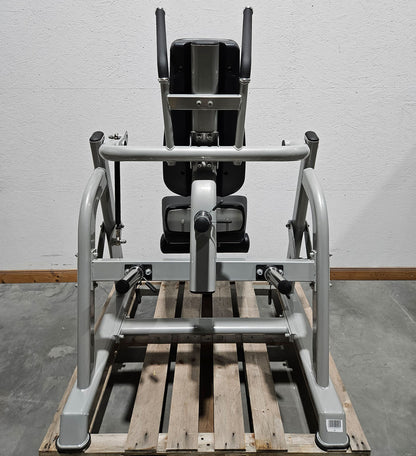 DankSport Bauchmaschine, Plate loaded Kraftgerät, Abdominal Crunch, Abs Machine, Rotation möglich - Rahmen Silber - NEU