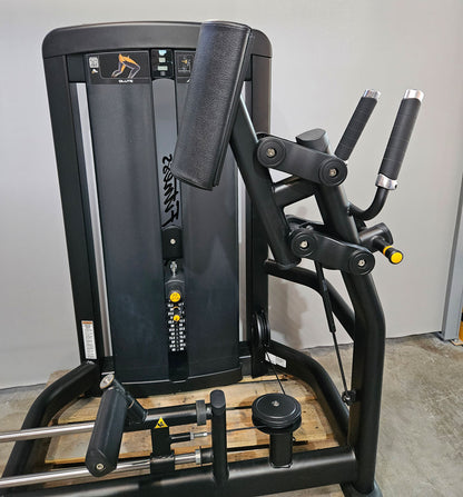 Life Fitness Insignia Glute, glute machine, buttock machine standing, color black, used - refurbished condition