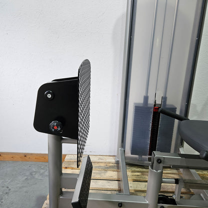 Pego Sport Funktionsstemme Kombi Sitzend-Liegend,  Beinpresse verstellbar, Rahmen Silber-Grau, gebraucht - überholter Zustand