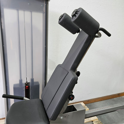 Pego Sport Funktionsstemme Kombi Sitzend-Liegend,  Beinpresse verstellbar, Rahmen Silber-Grau, gebraucht - überholter Zustand