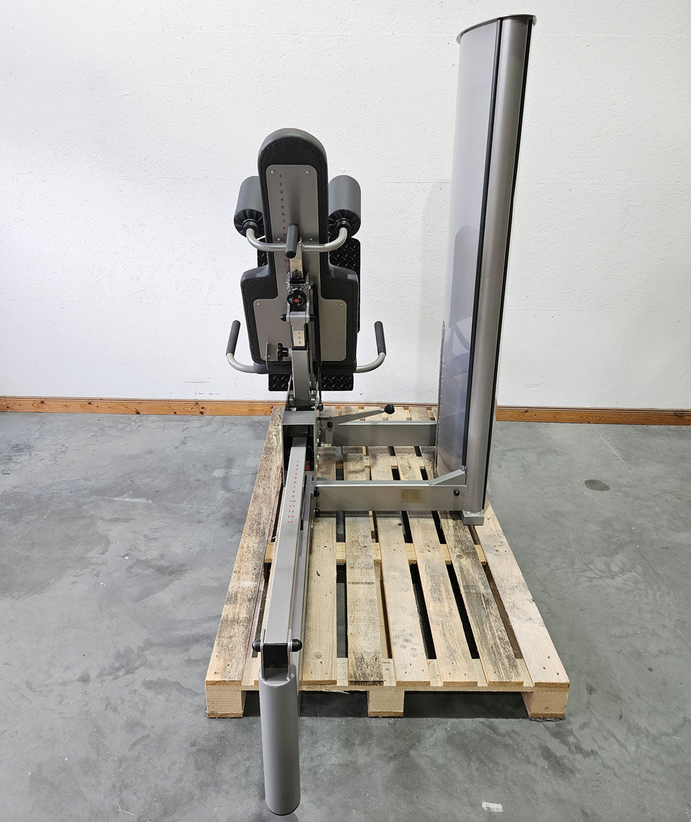 Pego Sport Funktionsstemme Kombi Sitzend-Liegend,  Beinpresse verstellbar, Rahmen Silber-Grau, gebraucht - überholter Zustand