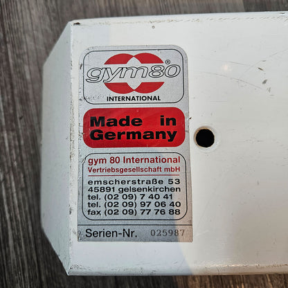 Gym80 - 2x Kabelzug, Cable Crossover, Seilzug von oben und unten, Oldschool Bodybuilding, Rahmenfarbe Weiß, gebraucht - geprüfter Zustand mit Gebrauchsspuren