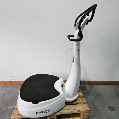 G-Plate by POWRX, Vibrationsplatte mit Luftfederung, Touchscreen Display, Farbe Weiß, gebraucht - geprüfter Zustand
