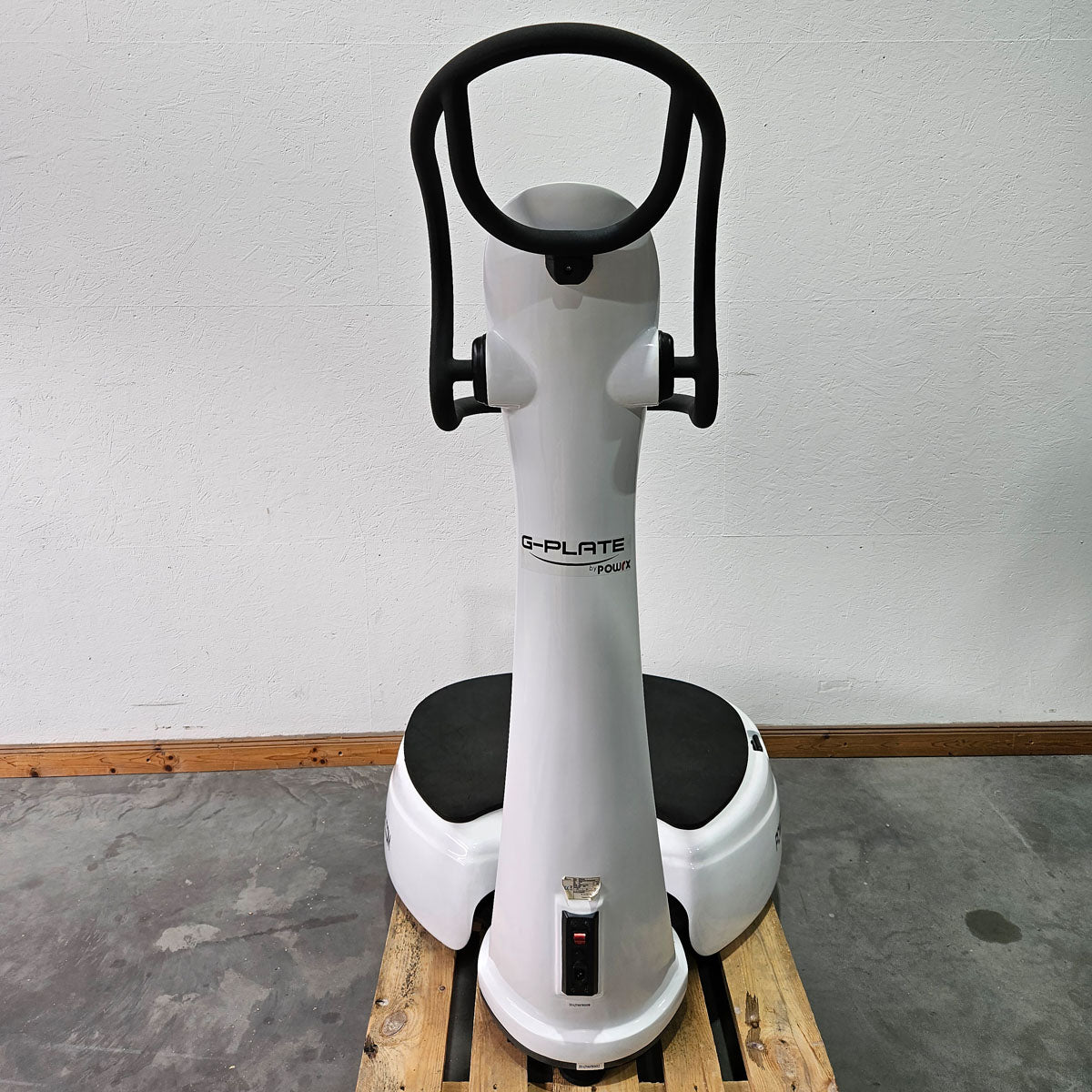 G-Plate by POWRX, Vibrationsplatte mit Luftfederung, Touchscreen Display, Farbe Weiß, gebraucht - geprüfter Zustand