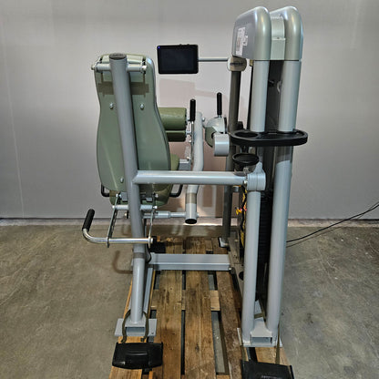 Ergo-Fit Leg Flexion 4100 S Med with display, seated leg curl with medical approval, MPG, built in 2020, frame silver, used - refurbished condition