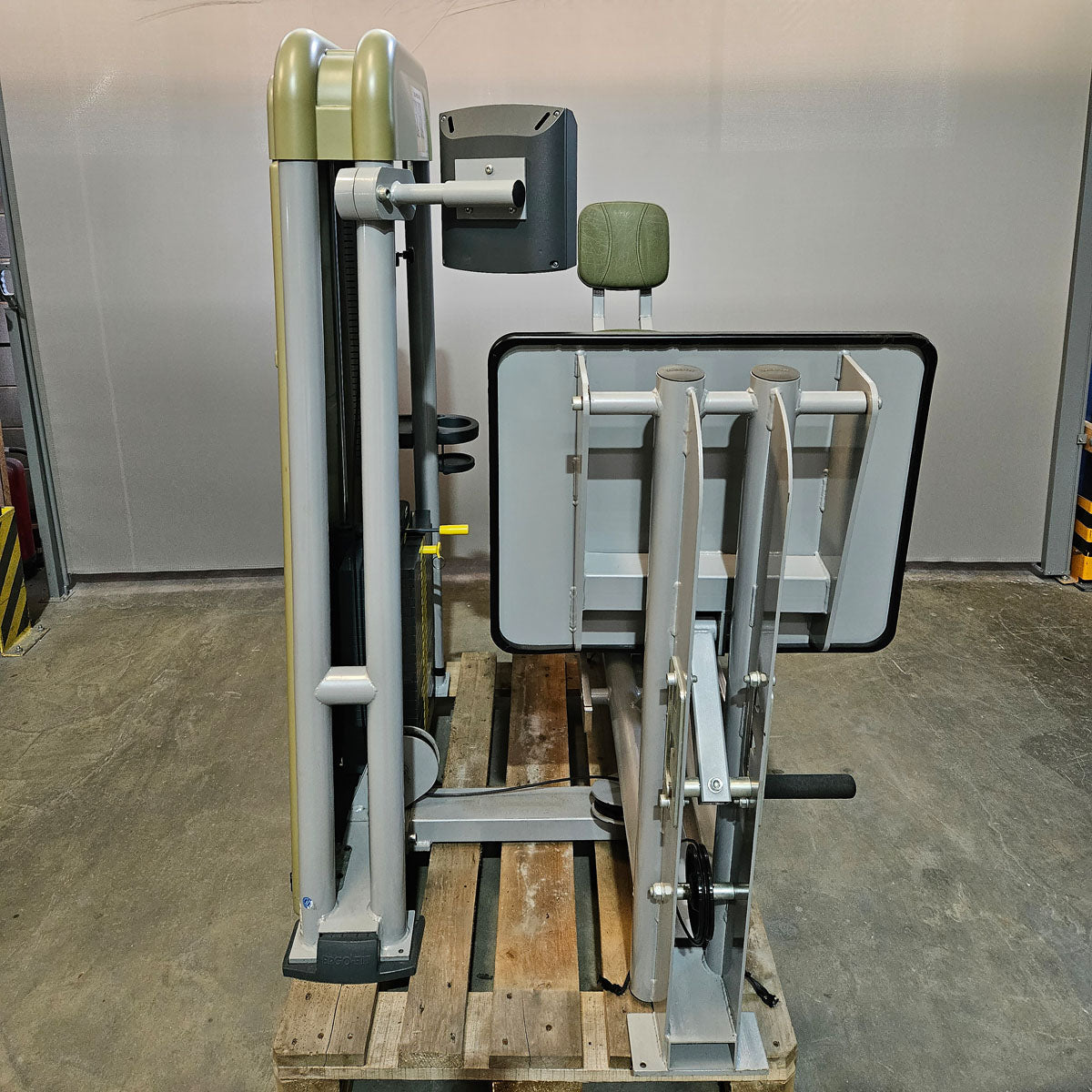 Ergo-Fit functional leg press, adjustable, 172.5 kg weight block, 4000 S MED series, MPG, rehab, frame color silver, used - refurbished condition