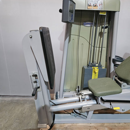 Ergo-Fit functional leg press, adjustable, 172.5 kg weight block, 4000 S MED series, MPG, rehab, frame color silver, used - refurbished condition