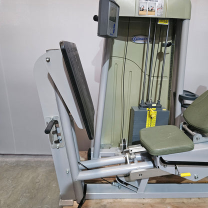 Ergo-Fit functional leg press, adjustable, 172.5 kg weight block, 4000 S MED series, MPG, rehab, frame color silver, used - refurbished condition