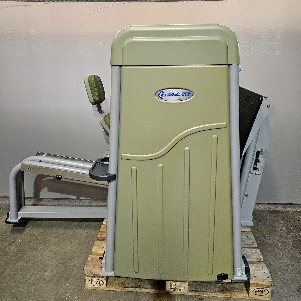 Ergo-Fit functional leg press, adjustable, 172.5 kg weight block, 4000 S MED series, MPG, rehab, frame color silver, used - refurbished condition