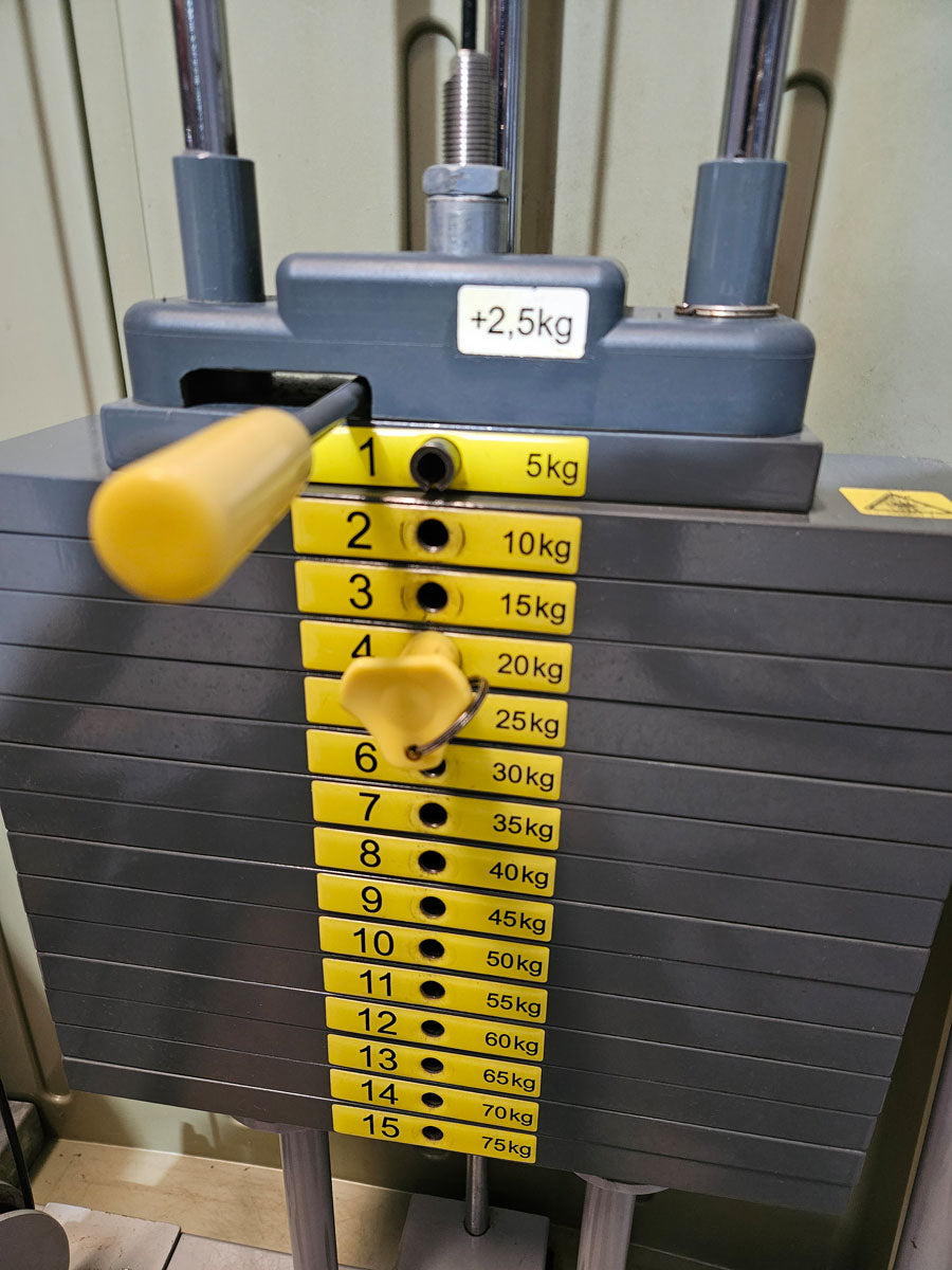 Ergo-Fit Abductor Machine, Hip Abduction Abductor, 4000 S MED Series, MPG, Rehab, Frame Color Silver, Used - Refurbished Condition