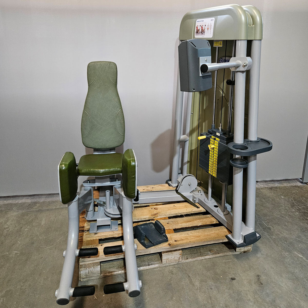 Ergo-Fit Abductor Machine, Hip Abduction Abductor, 4000 S MED Series, MPG, Rehab, Frame Color Silver, Used - Refurbished Condition