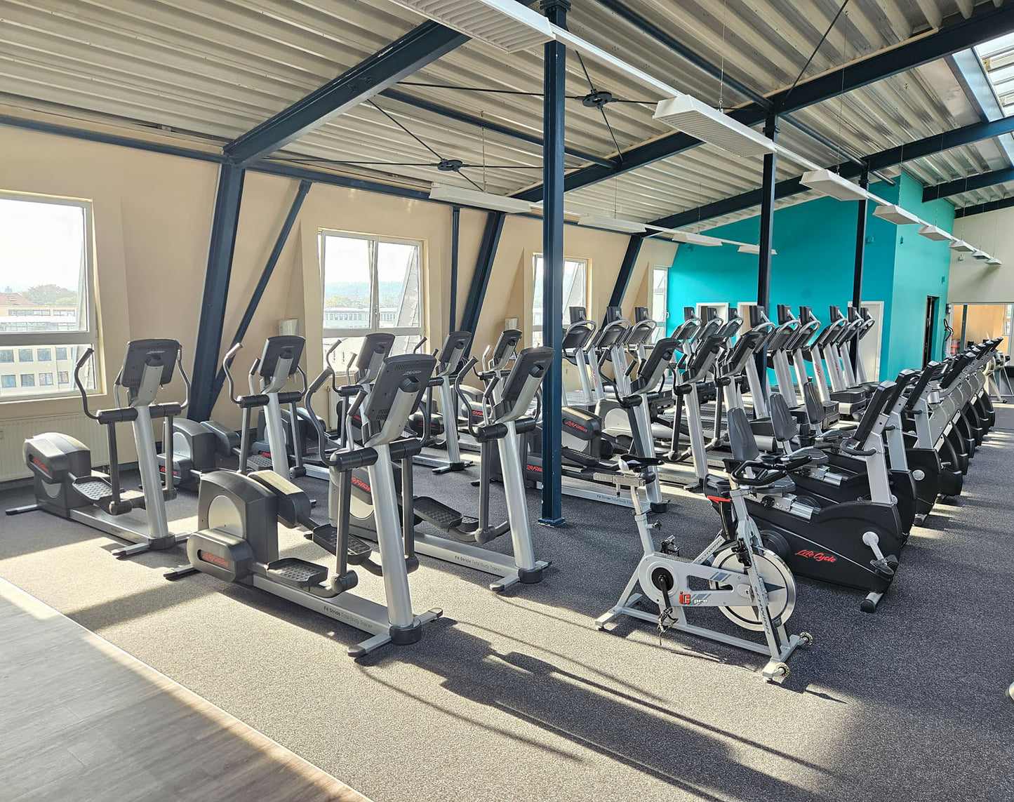 Life Fitness &amp; Hammer Strength - 95 pieces of fitness equipment - 105 stations, strength training equipment, cardio equipment, plate-loaded equipment, benches, etc. - complete gym - used, refurbished, top condition