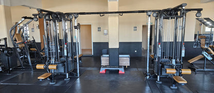 Life Fitness &amp; Hammer Strength - 95 pieces of fitness equipment - 105 stations, strength training equipment, cardio equipment, plate-loaded equipment, benches, etc. - complete gym - used, refurbished, top condition