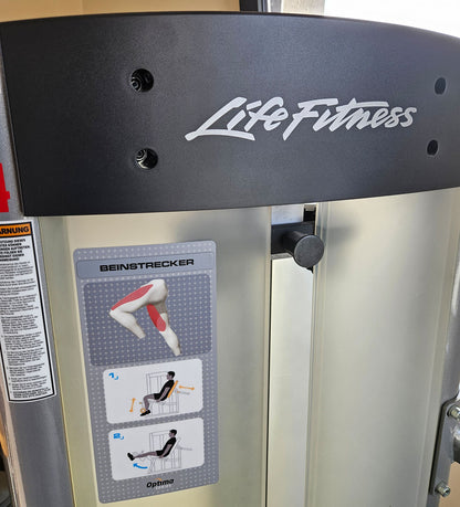 Life Fitness Optima Series - 12 Kraftgeräte im Set, 14 Trainingsstationen, Farbe Silber, gebraucht - überholter Zustand
