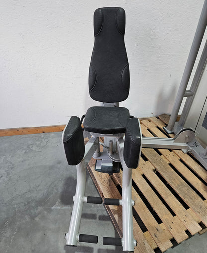 Ergo-Fit Abductor Machine, Hip Abduction Abductor, 4000 Series, Frame Color Silver, Upholstery Black, Used - Refurbished Condition