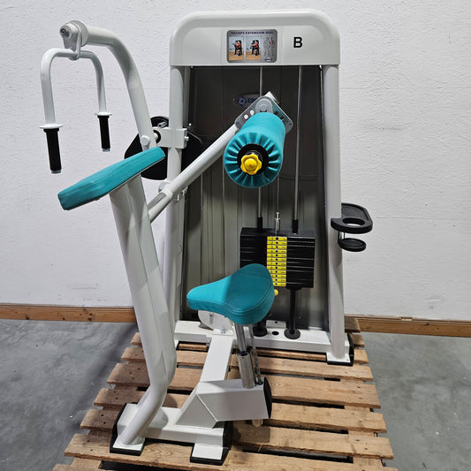 Ergo-Fit horizontal triceps machine, triceps extension, arm extension, 4000 series, frame color white, used - refurbished condition