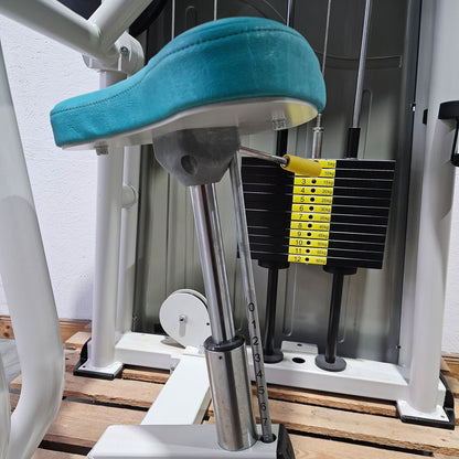 Ergo-Fit horizontal triceps machine, triceps extension, arm extension, 4000 series, frame color white, used - refurbished condition