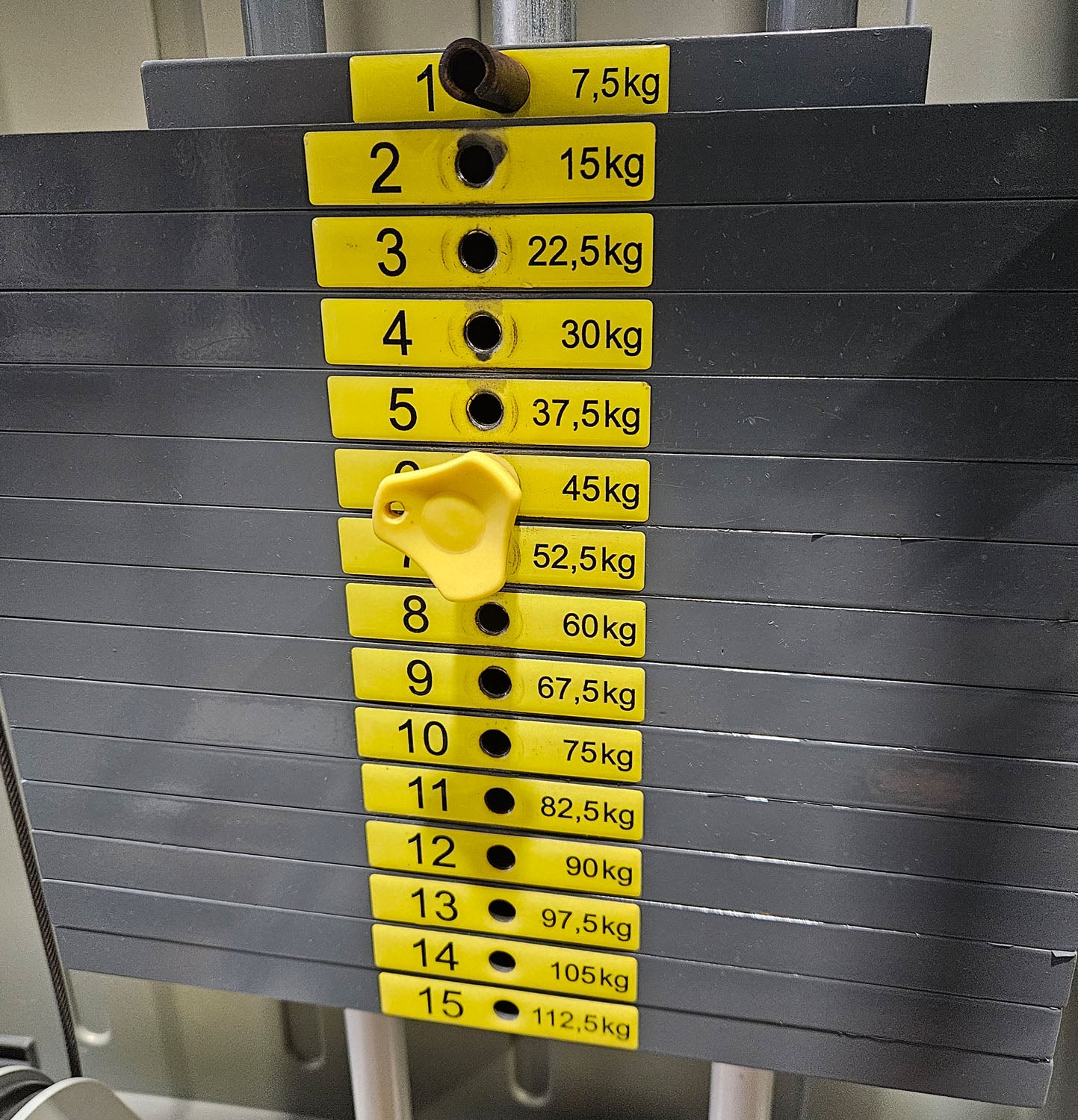 Ergo-Fit shoulder press, overhead press, 4000 series, frame color white, used - refurbished condition