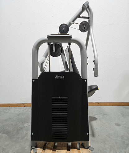 Jimsa bench press machine, chest press, Coolline, frame color silver, used - overhauled condition