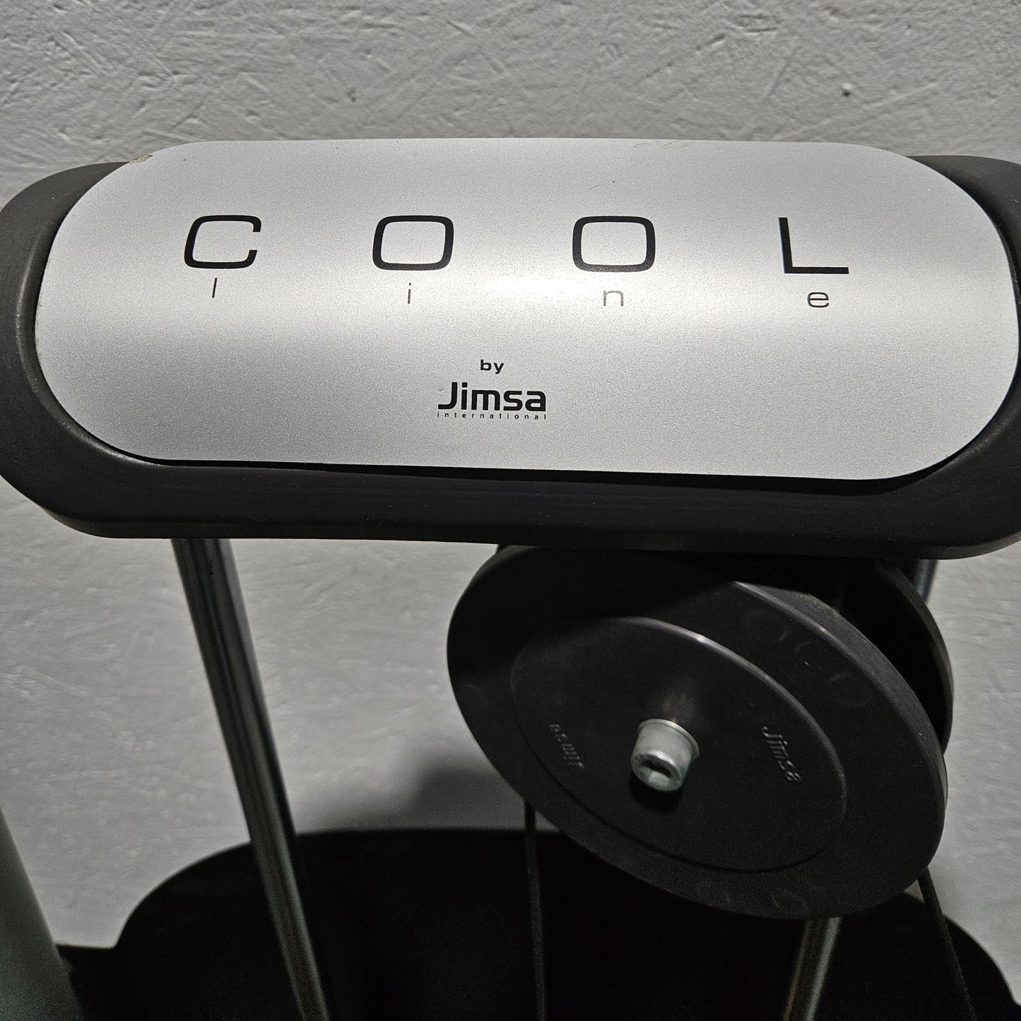 Jimsa bench press machine, chest press, Coolline, frame color silver, used - overhauled condition